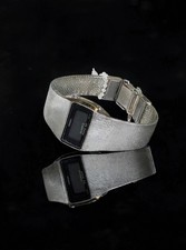 Seiko Quartz LC Digital Watch - Silver Tone picture