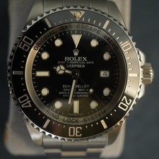 ROLEX Sea Dweller Deepsea 44mm Black Dial Ceramic Bezel Steel Watch 116660 picture