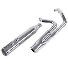 SHARKROAD Chrome 2-1 Exhaust System For Harley Touring Exhaust 2017-Up Amazing. picture