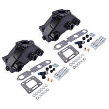 For 1985-2002 Mercruiser Barr Marine 4.3L V6 99745 51220 Pair Exhaust Manifolds picture