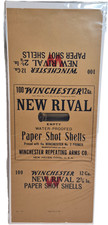 1919 Winchester New Rival 12 GA Paper Shot Shell Box Flat 100 Count picture