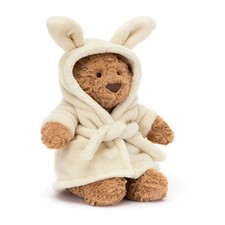 Jellycat Bartholomew Bear Bathrobe Plush NWT Dust Bag Cute Gift USA picture
