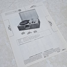 KNIGHT 93-431 Record Player Manual 1952 Photofact Folder Illustrated picture