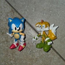 Lot Of Two - Sonic The Hedgehog Mini Figures Moveable Arms & Legs Sega Toys - 3
