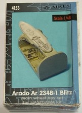 Aires 1/48 Arado Ar 234B-1 Blitz Main Wheel bay Set For Hasegawa Kit #4153 picture