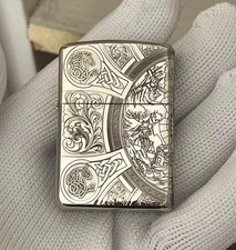 Zippo Apocalypse Norse Four Horsemen Zippo Lighter Silver New picture
