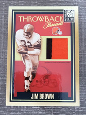 2007 Donruss Elite Throwback Threads Jim Brown Ladainian Tomlinson Patch /5 picture