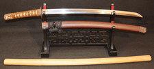 Wakizashi Handachi Koshirae 半太刀, Kanenobu 包信 Signed Mushroom Tsuba & Shirasaya picture