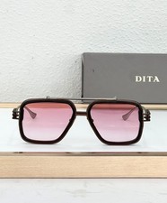 DITA HYPERLUX-1000 Double Bridge Sunglasses Brown Frame Pink Gradient Lens picture