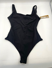 SKIMS Fits Everybody Square Neck Bodysuit Size S Onyx Stretch BS-SCN-0294 picture