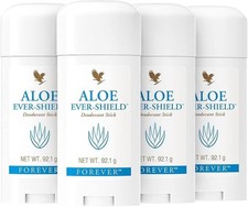 Forever Aloe Ever-Shield Deodorant Stick with Aloe Vera, 92.1 g pack of 4 picture