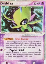 Celebi ex 17/17 Holo Ultra Rare - POP Series 2 2005 Vintage Pokemon Card MP/HP picture