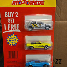 Majorette Diecast Car 3-Pack Set Multicolor including rare silver Renault 5  picture