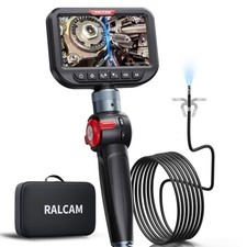 RALCAM Dual Lens Articulating Borescope, 10FT Semi-Rigid Inspection Camera wi... picture
