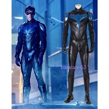 Nightwing Dick Grayson Cosplay Costume Suit Halloween Outfit Bodysuit Full Set picture