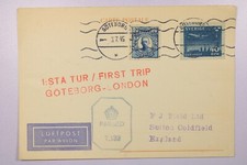 Sweden 1945 First Flight Cover Goteborg to London - L39338 picture