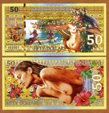 Pacific States of MMP, $50 2023 Private Issue Polymer, Polynesian picture