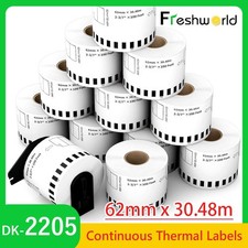 62mm DK-2205 DK2205 Continuous Paper Label W/Frame for Brother QL-570VM lot picture