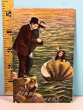 🔥1912 Victorian Pinup Postcard w/Stamp 