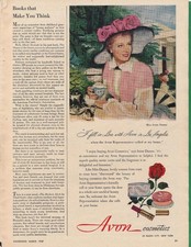 Magazine Ad - 1949 - Avon Cosmetics - Miss Irene Dunne picture