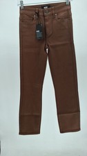 Paige Cindy Pants In Cognac Luxe Coating-23