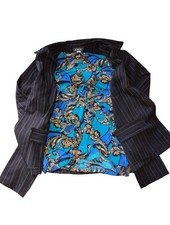 Apartment 9 Long Sleeve Knit Blouse And A Buyer Pinstripe Suit Jacket New... picture