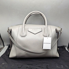 Givenchy Antigona Soft Medium Grey Leather Satchel Bag NWT Authentic $2490 picture