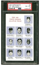 1964 TOPPS ROOKIE ALL-STAR BANQUET #9 THE 1960 TOPPS POP 5 PSA 8 picture