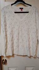 NWT $99 VINCE CAMUTO PEARL IVORY COLOR WOMEN SWEATER, SIZE S picture