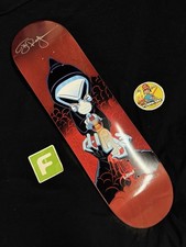 RARE DOUBLE SIGNED TJ Rogers Blind Masked Reaper Skateboard Deck AUTOGRAPH picture