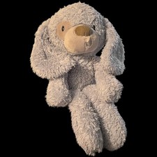 Gund Fuzzy Dog 320597 Plush Stuffed Animal Gray Tan Shaggy Puppy Lovey Floppy 14 picture