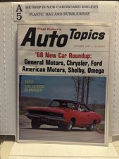 Vintage Auto Topics Magazine October 1967 picture