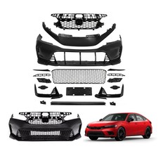 For 2022 2023 2024+ Honda Civic Sedan Complete Front Bumper Cover Type R Style picture