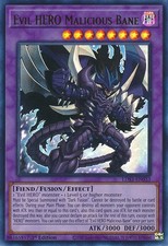 YUGIOH 1x Evil HERO Malicious Bane Ultra Rare LDS3-EN033 NM picture
