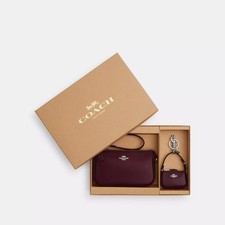 NWT Coach CCK95 Boxed Nolita 19 And Nolita Bag Charm Set Shiny Smooth Leather picture