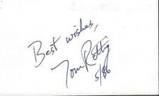 Tom Tommy Rettig Signed Card JSA Lassie picture