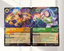 Disney Lorcana Hong Kong Promo Mickey Mouse Exclusive 2Cards Set English Version picture