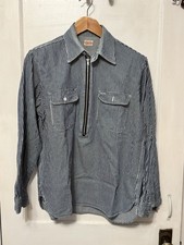 Sugar Cane Hickory Stripe Zip-up Pullover (US Small~Medium Equivalent) picture