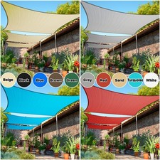 Colourtree Rectangle Sun Shade Sail UPF50 UV Block Outdoor Canopy picture