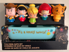 NIB Disney Parks 'It's A Small World' Boat with Disney Characters Bath Toy Set picture