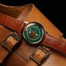 Green Raketa Copernicus 35mm, 1980s - Vintage Gift Watch for Men. USSR / SOVIET picture