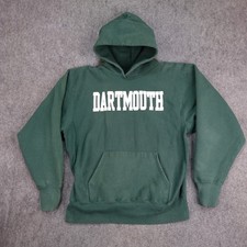 Vintage Dartmouth Big Green Sweatshirt Mens Large Hoodie Sweater University 90s picture