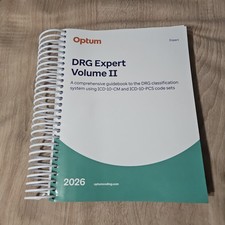2026 DRG Expert Volume II Spiral Bound Optum Code picture
