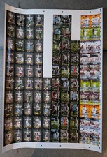 Uncut Insert Sheet of 2026 PLL Premier Lacrosse Fieldside II Trading Cards picture
