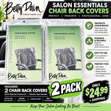 Betty Dain Salon Essentials Chair Back Cover Style 196 2 Pack New picture