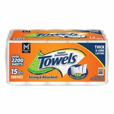 Member's Mark Select & Tear Paper Towels 15 Mega Rolls 2-Ply 150 Sheets/Roll picture