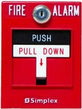 Simplex 2099-9756 Pull Station Fire Alarm Red Wall  Dual Action P/N: 0630562 picture