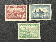 Germany 1924 #337-339 Mint NH, Mint H & Used LE729 picture