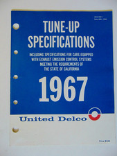Original 1967 United Delco Tune-Up Specifications Manual - Domestic and Foreign picture