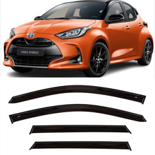 Tape-on Window Visors Rain Guards Fit Toyota Yaris IV 5d 2020- Wind Deflectors picture